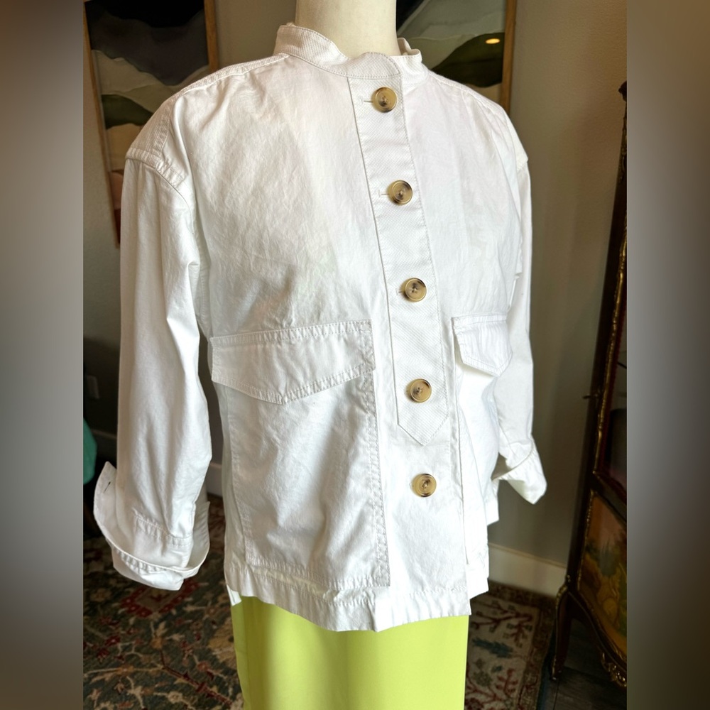 J Crew Cotton Mandarin Collar Jacket - Picture 8 of 12